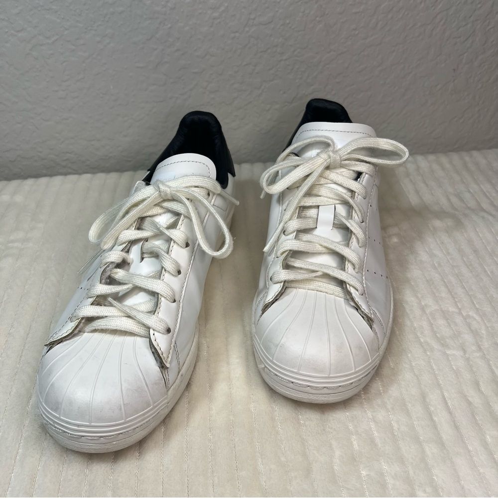 Stylish White and Black Sneakers